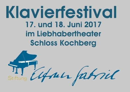 Klavierfestivalauf Schloss Kochberg Samstag/Sonntag, 17./18.6.2017